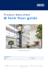 M form floor guide Product data sheet EN