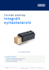 Integrált nyitáshatároló Termék adatlap HU