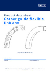 Corner guide flexible link arm Product data sheet EN