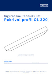 Pokrivni profil OL 320 Sigurnosno-tehnički list HR