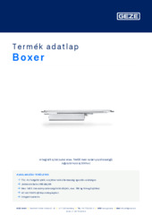 Boxer Termék adatlap HU