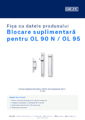 Blocare suplimentară pentru OL 90 N / OL 95 Fișa cu datele produsului RO