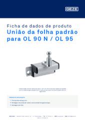 União da folha padrão para OL 90 N / OL 95 Ficha de dados de produto PT