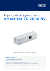 Amortizor TS 2000 NV Fișa cu datele produsului RO