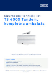 TS 4000 Tandem, kompletna ambalaža Sigurnosno-tehnički list HR