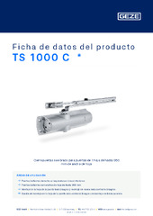 TS 1000 C  * Ficha de datos del producto ES