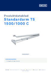 Standardarm TS 1500/1000 C Produktdatablad SV