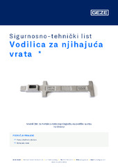 Vodilica za njihajuća vrata  * Sigurnosno-tehnički list HR