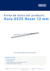 Guía GEZE Boxer 12 mm Ficha de datos del producto ES