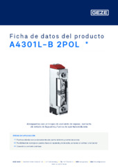 A4301L-B 2POL  * Ficha de datos del producto ES