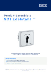SCT Edelstahl  * Produktdatenblatt DE