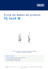 IQ lock M Ficha de dados de produto PT