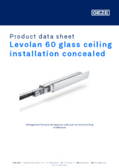 Levolan 60 glass ceiling installation concealed Product data sheet EN