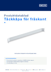 Täckkåpa för fräskant  * Produktdatablad SV