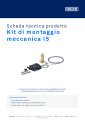 Kit di montaggio meccanica IS Scheda tecnica prodotto IT