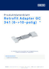 Retrofit Adapter GC 341 (6->10-polig)  * Produktdatenblatt DE