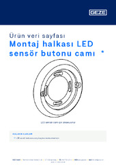 Montagering LED Sensortaster Glas Ürün veri sayfası TR