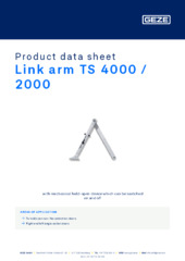 Link arm TS 4000 / 2000 Product data sheet EN