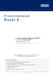 Boxer E Produktdatablad DA