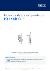 IQ lock C  * Ficha de datos del producto ES