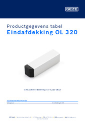 Endabdeckung OL 320 Productgegevens tabel NL