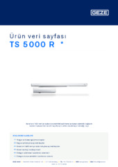 TS 5000 R  * Ürün veri sayfası TR