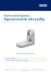 Ogranicznik skrzydła Karta katalogowa PL