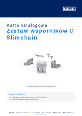 Zestaw wsporników C Slimchain Karta katalogowa PL