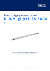 R-ISM-glijrail TS 5000  * Productgegevens tabel NL