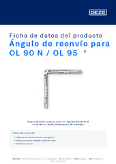 Ángulo de reenvío para OL 90 N / OL 95  * Ficha de datos del producto ES
