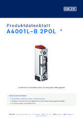 A4001L-B 2POL  * Produktdatenblatt DE