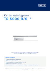 TS 5000 R/0  * Karta katalogowa PL