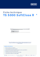 TS 5000 SoftClose R  * Fiche technique FR
