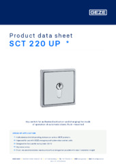 SCT 220 UP  * Product data sheet EN