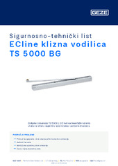 ECline klizna vodilica TS 5000 BG Sigurnosno-tehnički list HR