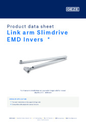 Link arm Slimdrive EMD Invers  * Product data sheet EN