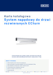 System napędowy do drzwi rozwieranych ECturn Karta katalogowa PL