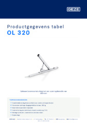 OL 320 Productgegevens tabel NL