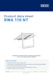 RWA 110 NT Product data sheet EN