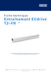 Entraînement ECdrive T2-FR  * Fiche technique FR