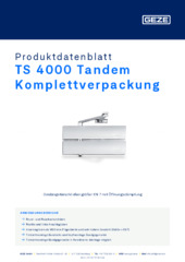TS 4000 Tandem Komplettverpackung Produktdatenblatt DE