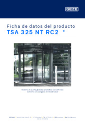 TSA 325 NT RC2  * Ficha de datos del producto ES