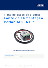 Fonte de alimentação Perlan AUT-NT  * Ficha de dados de produto PT
