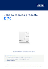 E 70 Scheda tecnica prodotto IT