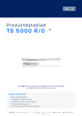 TS 5000 R/0  * Produktdatablad SV