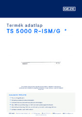TS 5000 R-ISM/G  * Termék adatlap HU