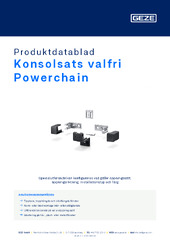 Konsolsats valfri Powerchain Produktdatablad SV