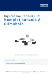 Komplet konzola A Slimchain Sigurnosno-tehnički list HR