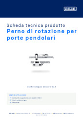 Perno di rotazione per porte pendolari Scheda tecnica prodotto IT