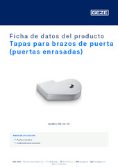 Tapas para brazos de puerta (puertas enrasadas) Ficha de datos del producto ES